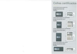 Cofres certificados