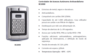 Fechaduras de cartão ou código