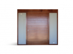 Porta com vitrais