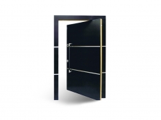 Porta Pivotante em Fenolico com textura Rock